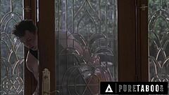 Possessed housewife August Skye drains boy's thick cum load