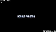 Double Penetration Princess Donna Gaped by Huge Cocks!