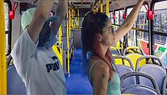 Japanese Crossdresser Fucked Hardcore Public Bus Encoxada