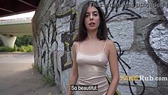 random hot italian babe off streets fucked hard for cash