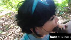 Latina Eats Huge Dick in Woods Like Crazy Mofongo!