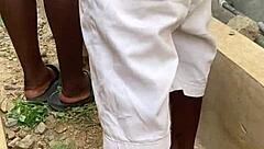 did he really pound my shaved pussy bent over outdoors so quick?