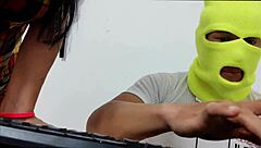 sex crazed neighbor begs creampie in wild bed romp