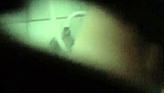 peeking at hot babe's steamy shower session