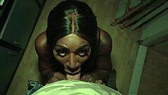 Josy black's huge ebony ass rides fat cock in public pov pounding