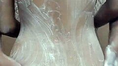 desi babe strips naked guy for steamy bath