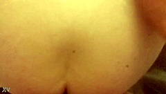 my girlfriend bends over for friend's massive cock doggystyle pounding