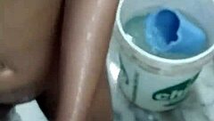 desi babe strips naked guy for steamy bath