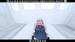 minami sato, why moan so loud getting fucked hard on bed in vr?