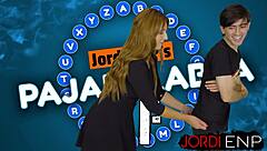 myss alessandra plays sexy game for monster cock prize