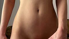 petite horny teen fingers shaved pussy for you