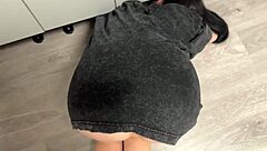 stuck under the table as she ravages my dripping pussy