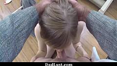 Wild party teen trades sex for cleanup escape!