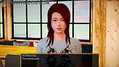 Redhead teen plays erotic homemade tit tease game