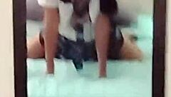 rich college nerd latina fucked hard in uniform cosplay