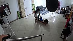 Clarissa santana's first time juicy shaved pussy takes big cock!