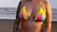 i teased beach waiter hard begged to grope his throbbing bulge