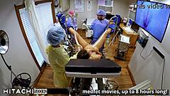 Freshman Michelle Anderson hits mandatory orgasm on boyfriend's Hitachi vibrator backstage.