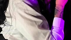 What if this big-ass brunette took two cocks through the glory hole?