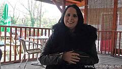 Chubby BBW MILF Sarah Janes Flashes Big Tits Public Masturbation