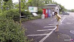 Petite Japanese Teen Pickup Sucks Stranger Cock in Car