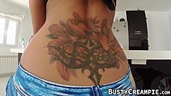 Bubble Butt Latina Hottie Rides Stud to Creampie