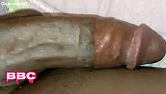 Provocative BBC monster cock dances wildly