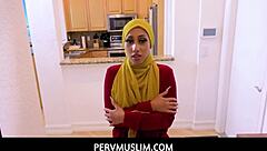 Sexy Muslim Kira Perez Seduced by Trainer in Steamy Session