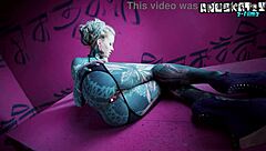 Tattooed Skinny Solo Girl Stretches Gaping Asshole With Fisting Toys Plugs