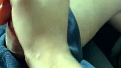 uber driver horny watching pierced clit pussy kiss nipples