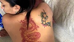 busty milf leyne rodriguez teaches intense sex blowjob doggystyle creampie