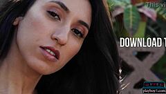 perfect latina teen model deisy leon bares natural curves outdoors