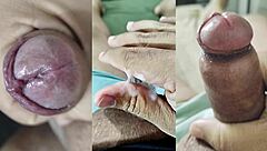 Best Cumshots Jerking Small Foreskin Cock