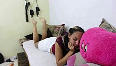 Petite Blonde Teen Bent Over Doggystyle Cumshot Fantasy