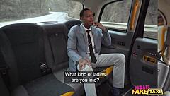 Busty ebony fake taxi driver pounds huge ass passenger hardcore doggystyle cum!