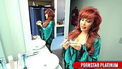 vanessa jumps kevin stallion's huge cock wildly