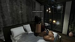 Whore's throat and holes wrecked by massive bbc deepthroat