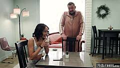 Big Tit Cougar Dominates Young Girlfriend's Wet Lesbian Kisses!