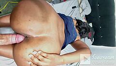 thick ebony ass shakes wildly in taboo amateur pounding