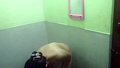 Steamy Indian Shower Bath with Naked Beauty