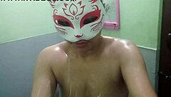 Steamy Indian Shower Bath with Naked Beauty