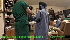 imagine nonbinary doctors humiliating doctor tampa with cum extraction in latex gloves