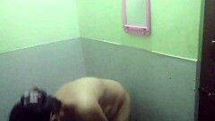 Steamy Indian Shower Bath with Naked Beauty