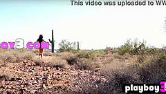 STUNNING BLACK MILF EXPOSES HUGE NATURAL TITS OUTDOORS!