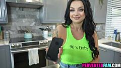 Busty Brunette Helps Horny Guy with Pussy Relief