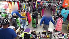 caught shoplifter amber summer gets stripped by officer