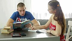 Tiny Angelica's Shaved Pussy Earns Teacher's Good Student Praise