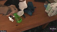 I love squeezing our cute tits with sinn sage hot babes