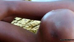 curvy couple starts beach vacation with wet pussy foreplay and sex