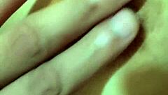 i explore her deep navel during amateur fetish massage session